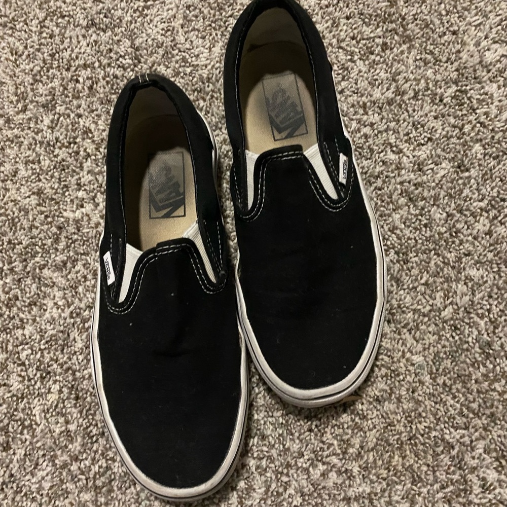 Black slip on vans